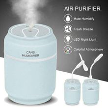 Увлажнитель воздуха USB 3 в 1 Can Нumidifier, голубой
