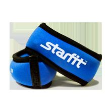 STARFIT Утяжелители для рук "Браслет" WT-101, 0,75 кг, синие черные