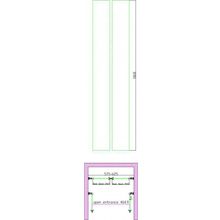 Душевая дверь в нишу BELBAGNO SELA-B-2 SELA-B-2-105-C-Cr