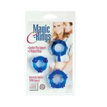 California Exotic Novelties Набор из 3 синих эрекционных колечек Magic C-Rings