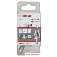 Bosch HSS Ступенчатое сверло 6-37 мм 12 ступеней (2608587428 , 2.608.587.428)