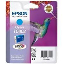 Картридж для EPSON T0802 (голубой) совместимый