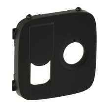 Valena ALLURE.Лицевая панель розетки TV-RJ45.Антрацит | код 754838 | Legrand
