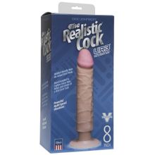 Doc Johnson Вибратор-реалистик The Realistic Cock ULTRASKYN Without Balls Vibrating 8” - 24,1 см. (телесный)