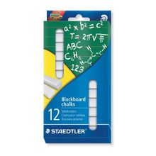 Мелки для доски STAEDTLER белые 12 штук набор, картонная коробка