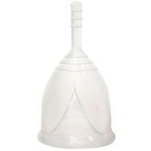Белая менструальная чаша размера L (211237)