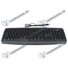 Клавиатура Genius "KB-110X", 104кн., водостойкая, черный (USB) (ret) [101752]