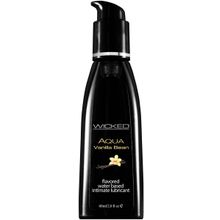 Лубрикант с ароматом ванильных бобов Wicked Aqua Vanilla Bean - 60 мл.