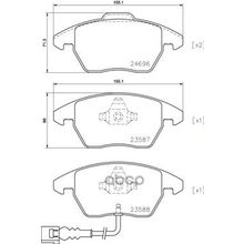 Колодки Тормозные Дисковые | Перед | Brembo арт. P85146