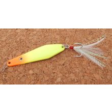 Блесна Drift Plates, 72мм, 15г, Fluo Yellow + Orange Head GT-BIO