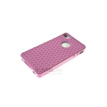 Силиконовая накладка для iPhone 4 4S вид №22 pink