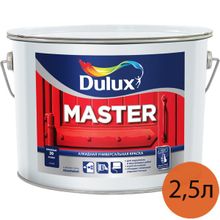 DULUX Мастер 30 база BW белая алкидная краска полуматовая (2,5л)   DULUX Master 30 base BW универсальная алкидная краска полуматовая (2,5л)