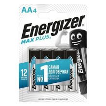 Батарейка AA ENERGIZER MAX Plus LR6 4BL, 4шт, блистер