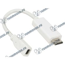 Кабель-переходник mini DisplayPort(F)<->HDMI Gembird "Cablexpert A-mDPF-HDMIM-001-W" (0.16м) (ret) [139184]