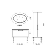 Edelform Пенал для ванной Decora 59 белый