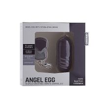 Shots Media BV Фиолетовое виброяйцо Angel Egg с пультом ДУ (фиолетовый)