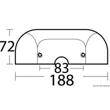 Osculati Plate aluminium anode for Alpha One in outboards, 43.435.11