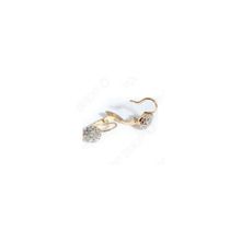 Серьги Jenavi Ежевика. Вставка: Swarovski прозрачные кристаллы