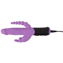 Сиреневый тройной вибратор Triple Vibrator - 22,2 см. (234725)