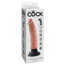 Pipedream Вибромассажер телесного цвета 7  Vibrating Cock - 20 см.