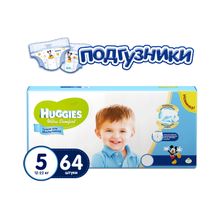 Huggies Ultra Comfort 5 (12-22 кг) для мальчиков 64 шт