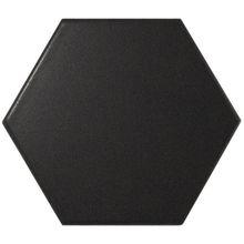 Керамогранит Equipe Hexagon Scale Porcelanico Black Matt 23114 напольная 10,1х11,6