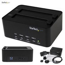 Док станция StarTech дубликатор жестких дисков USB 3.0 2.5"-3.5" HDD Cloner  SATDOCK2REU3