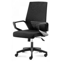 Кресло офисное Эрго black LB черный пластик черная сетка черная ткань