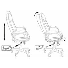Бюрократ офисное CH-826 B-WH черно-белое