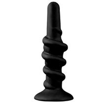 NMC Анальная пробка со спиралью SHOVE UP 6INCH SILICONE BUTTPLUG BLACK - 15,2 см. (черный)