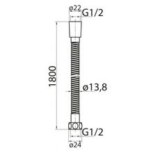 Душевой шланг гибкий CEZARES CZR-FMDC CZR-FMDC-50-01