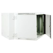 Шкаф телекоммуникационный настенный откидной 6U (600х520) дверь стекло