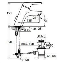 Смеситель Ideal Standard CeraMix Blue A5646AA для раковины