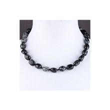 Бусики-Колечки Бусы Обсидиан "Настроение", арт. П4371