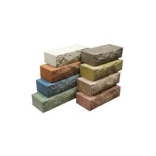 Фактурный цветной кирпич на сером цементе  (250*95*63)