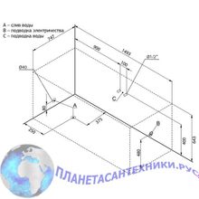 Акриловая ванна Aquanet Corsica 150x75