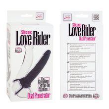 Насадка на пенис Silicone Love Rider Dual Penetrator для двойного проникновения - 14 см.