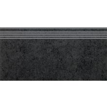 Керамогранит Kerama marazzi Sg602100RGr Фудзи Черный Обрезной ступень 30х60