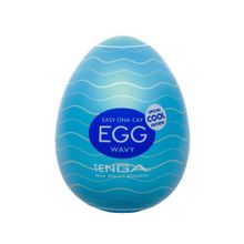 Мастурбатор-яйцо с охлаждающей смазкой COOL EGG нежно-голубой