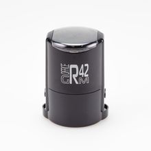 Печать для самозанятого, с микротекстом, на автоматической оснастке GRM R42 Office, чёрный корпус