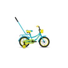 Детский велосипед Funky 14 бирюзовый желтый (2020)
