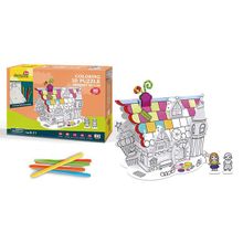 CubicFun Cubic Fun P688h Кубик фан Пазл-раскраска Десертный домик (5 фломастеров в комплекте) P688h