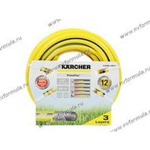 Шланг садовый 3-слойный армированный 1 2 20м KARCHER PrimoFlex 24бар 2.645-138