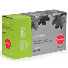 Тонер Картридж Cactus CS-C711BK черный для Canon LBP5300 (6000стр.)