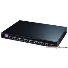 Коммутатор Zyxel  XGS-4728F Коммутатор L3+ Gigabit Ethernet с 24 разъемами RJ-45 совмещенными с SFP-слотами, 2 портами 12G и слотом расширения