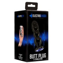 Темно-серая анальная пробка с электростимуляцией Bold Butt Plug - 14,1 см. (110239)