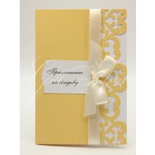 Пригласительные на свадьбу Gilliann Gold INV022