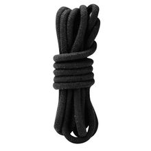 Lux Fetish Черная хлопковая веревка для связывания - 3 м. (черный)