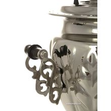 Тульский электрический самовар 3 литра никелированный желудь с автоматическим выключением, арт. 110322к