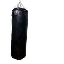 Мешок боксерский с подвеской, утолщенная кожа-чепрак, черный, 120х35см - 60кг